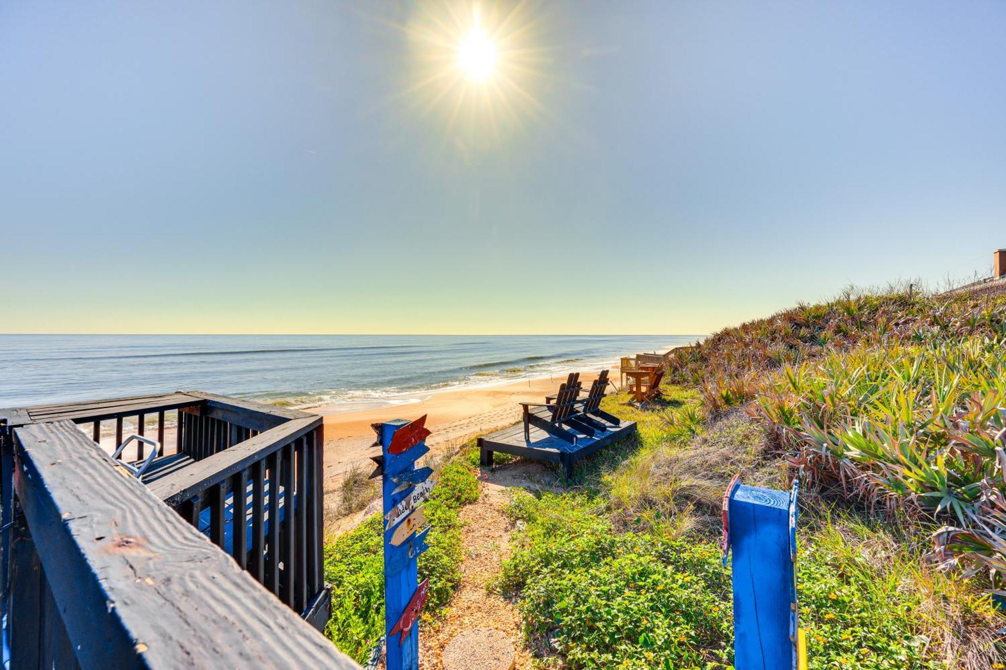 Oceanfront Oasis In Flagler Beach With Deck And Views! Exterior foto